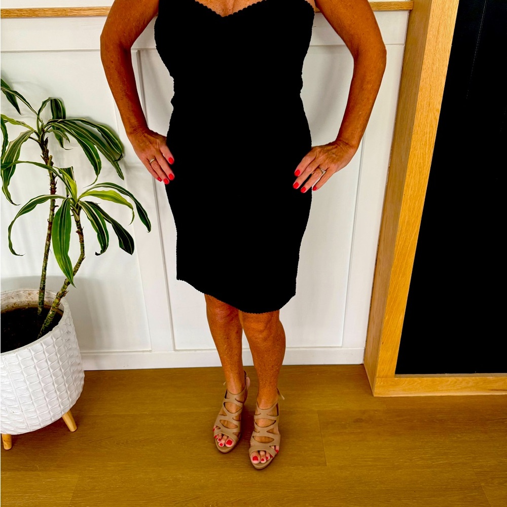 teezeme Black Sheath Mini Dress Strapless